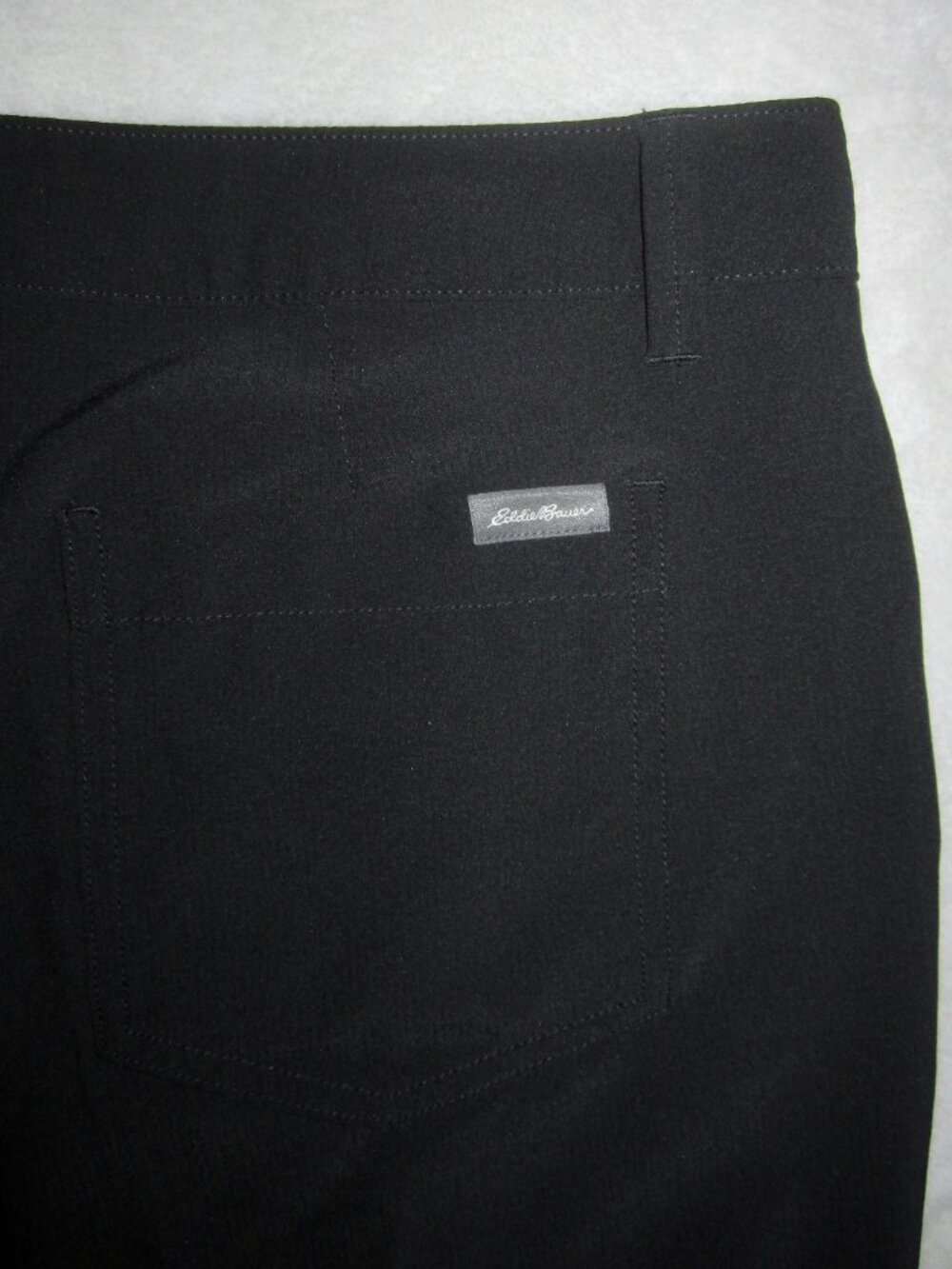 EDDIE BAUER Stretch Ripstop Crop Pants Black Women's 10 - Picture 11 of 12